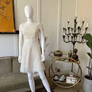 Banana Republic, Cream Lace Dress